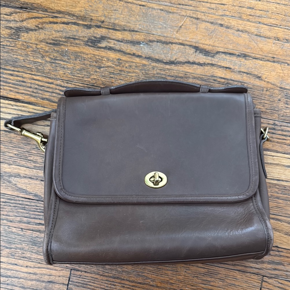 Coach Vintage Brown Leather Men's Bag